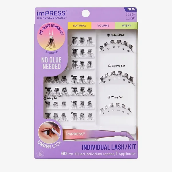 Kiss Impress Individual Pre-Glued Lash Clusters Kit