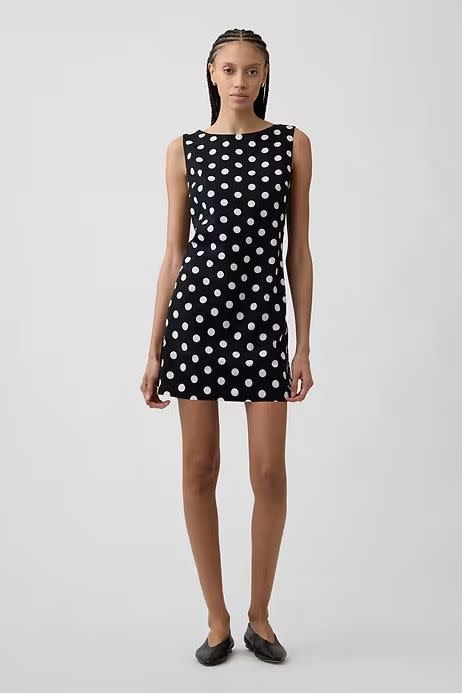 Gap Factory Linen-Blend Apron Mini Dress