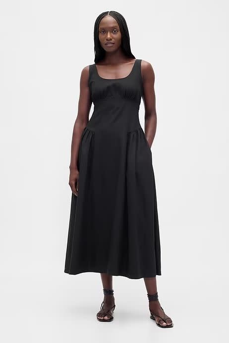 Gap Shirred Maxi Dress