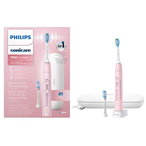 Philips Sonicare Expertclean 7500 Pink, Sensitive Electric Toothbrush, Hx9690/07