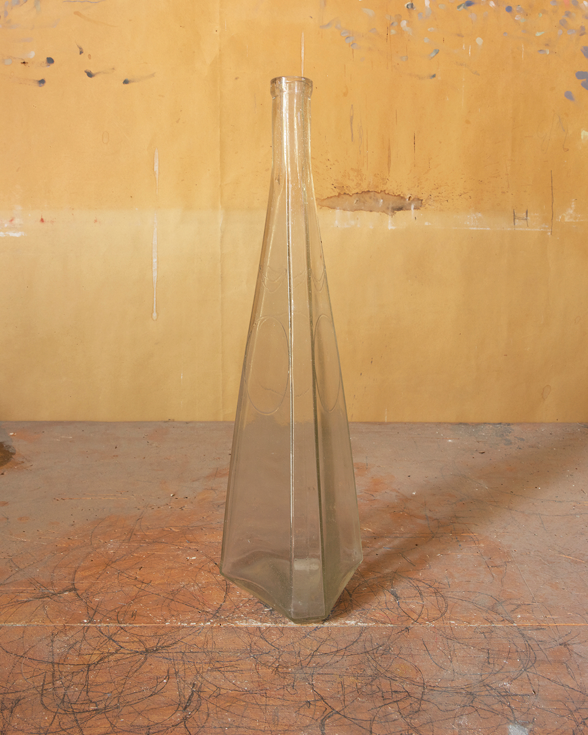 Clear Triangular Bottle, 2015