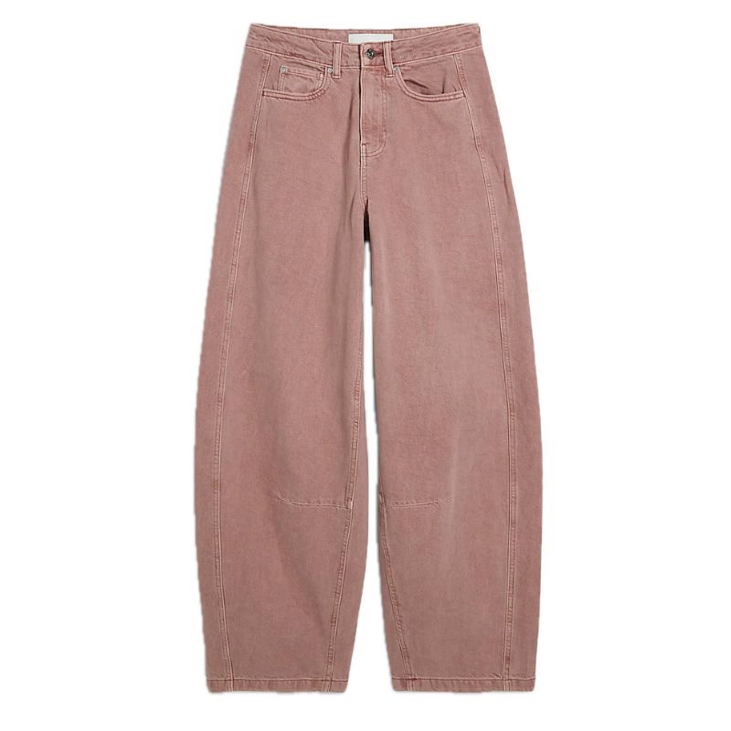 River Island , Pink High Waisted Balloon Leg Jeans