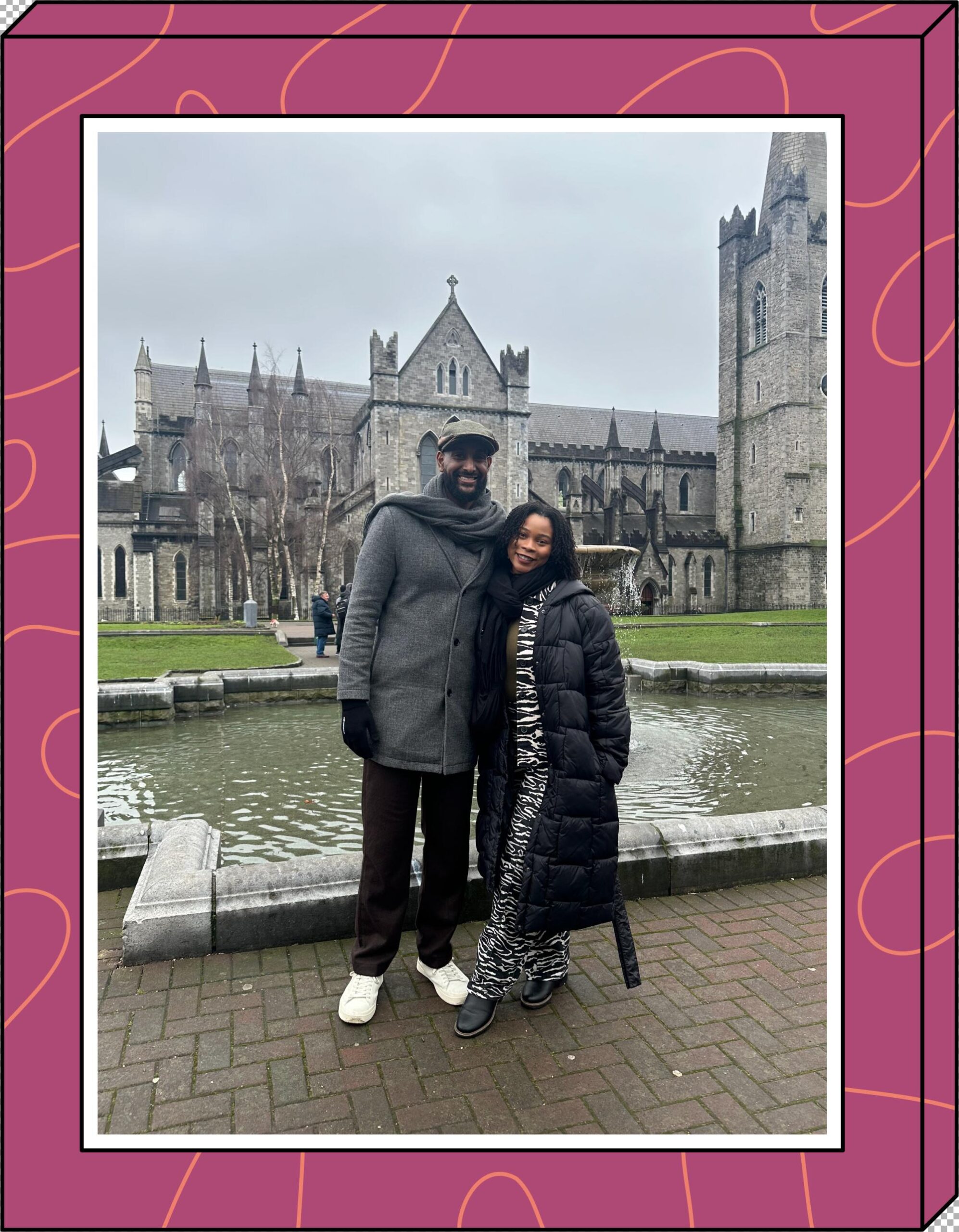 Akylah Cox and boyfriend Akram Imam in Dublin in January 2025.