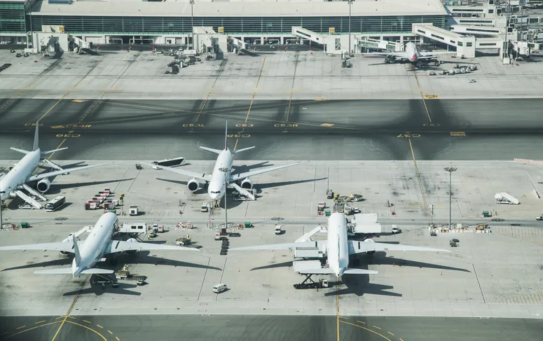 Image may contain: Plane, Airplane, Transportation, Car, and Car