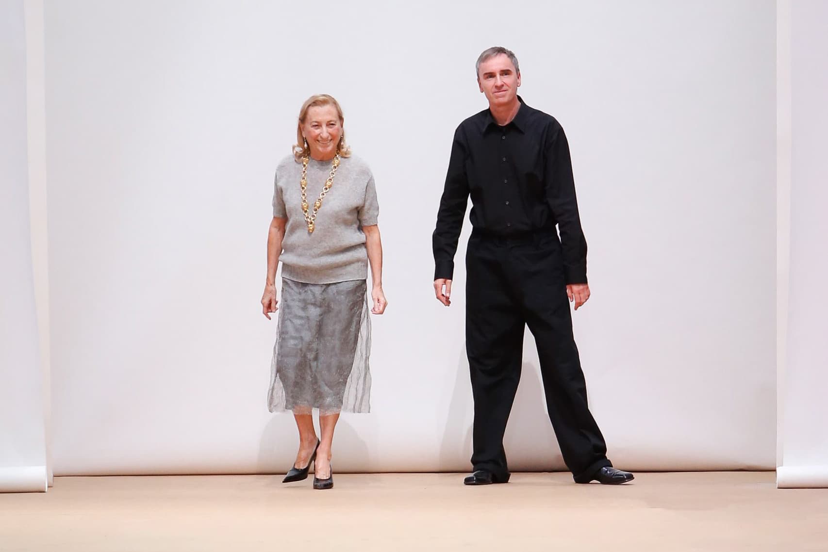 Miuccia Prada and Raf Simons