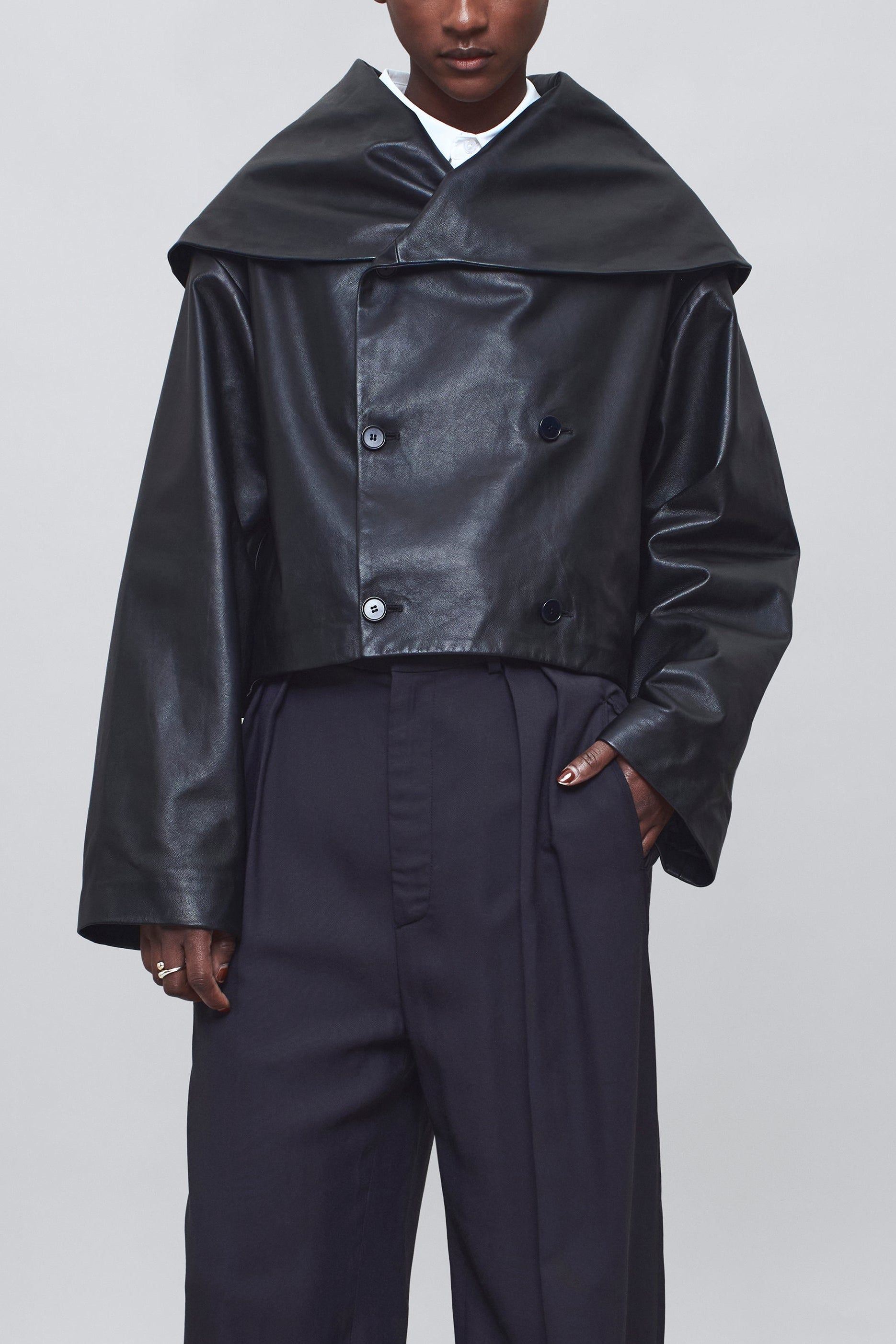 Dotti Shawl Jacket in Lambskin