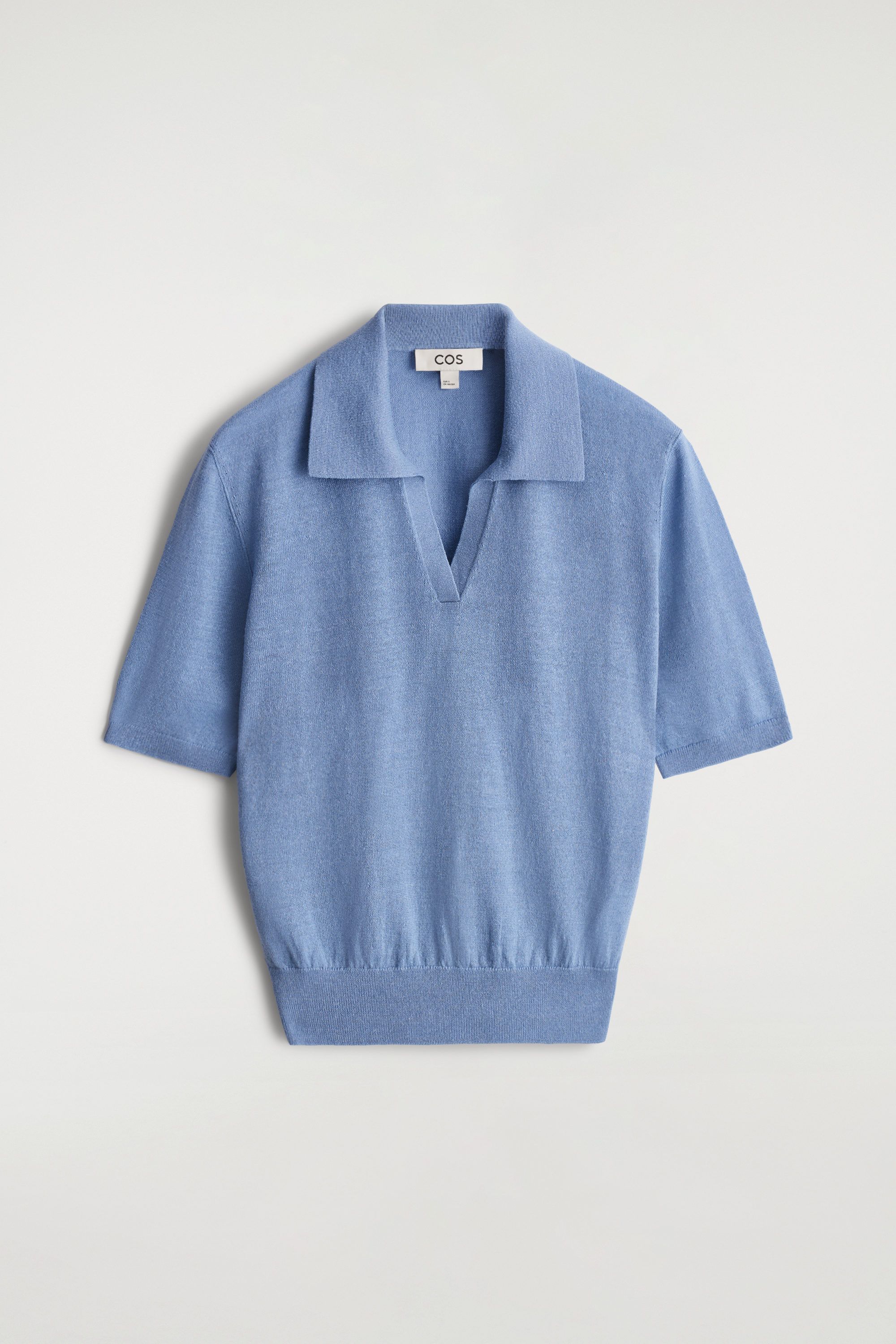 Knitted Linen-Merino Polo Shirt