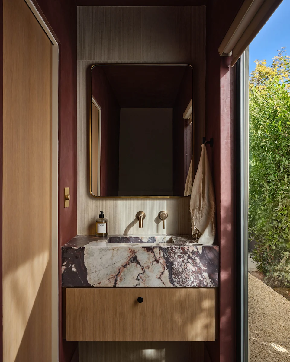 Solis changed the powder room 