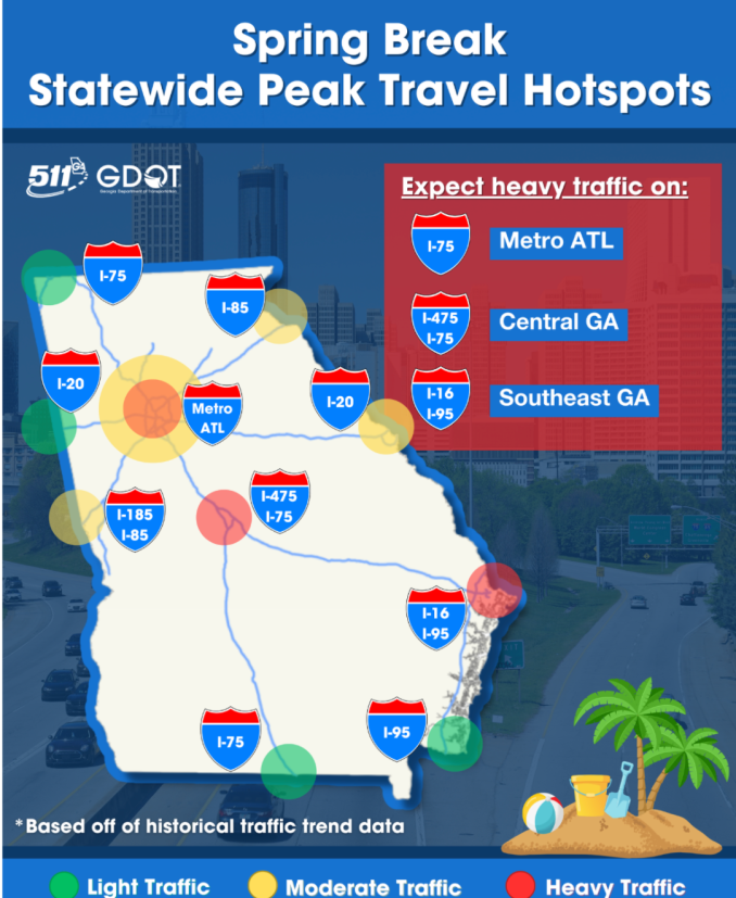 Annual Travel Alert: Georgia DOT Announces Road Closures, Shared Travel Time Frames and Safety Tips.